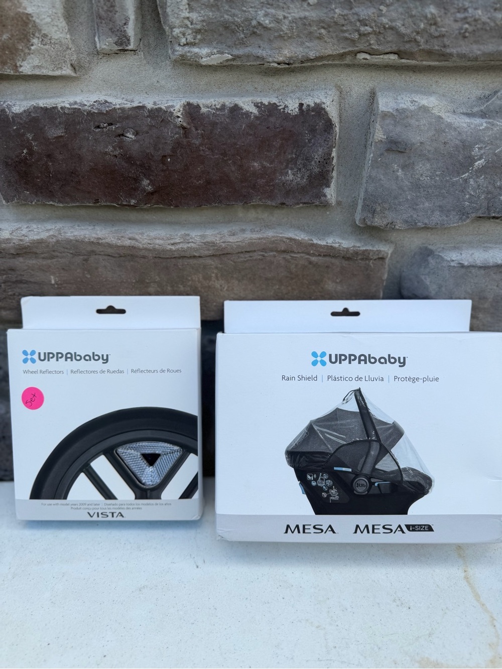 UPPAbaby Mesa Rain Shield & Vista Wheel Reflectors - Black